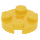 LEGO lapos elem kerek 2x2, sárga (4032)